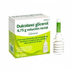 DULCOLAXO GLICEROL 6,75 G SOLUCION RECTAL 6 ENEMAS 7,5 ML