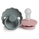 FRIGG CHUPETE SILICONA 0-6 MESES BABY PINK/FRENCH GRAY 2 UNIDADES